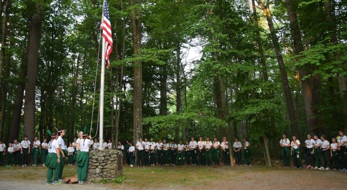 Flag raising ceremony